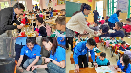 Tuổi trẻ Tổng Công ty Giấy Việt Nam: “Thắp sáng ước mơ tuổi thơ – Nấu cơm cho em” tại Yên Bái