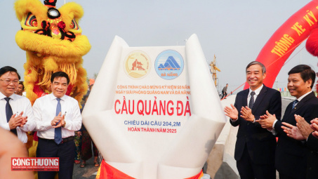 Thông xe kỹ thuật cầu Quảng Đà, nối Quảng Nam với Đà Nẵng