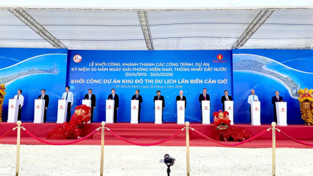 TP. Hồ Chí Minh: Khởi công Dự án Khu đô thị du lịch lấn biển Cần Giờ hơn 2.800 ha