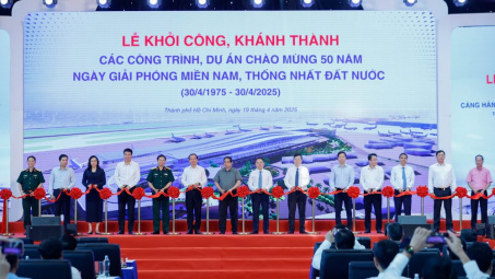 Khởi công, khánh thành 80 công trình, dự án lớn kỷ niệm 50 năm Giải phóng miền Nam
