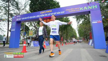 Hơn 7.000 vận động viên tham gia Giải chạy trực tuyến "Toàn dân tiết kiệm năng lượng hưởng ứng Giờ Trái đất năm 2025"