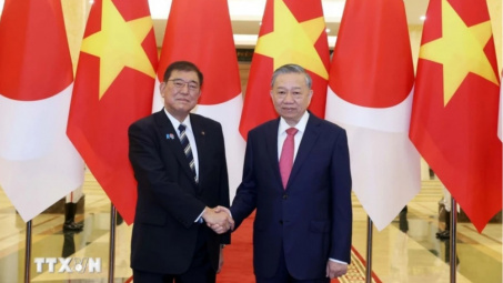 Tổng Bí thư Tô Lâm hội kiến Thủ tướng Nhật Bản