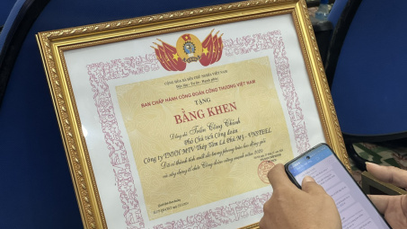 Công đoàn Tổng công ty Thép Việt Nam - CTCP: Khen thưởng 43 cá nhân và đơn vị