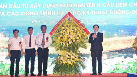 Hà Nam: Khánh thành Dự án đầu tư xây dựng đơn nguyên II cầu Liêm Chính