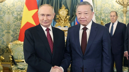 Tổng Bí thư Tô Lâm hội đàm với Tổng thống Nga Vladimir Putin