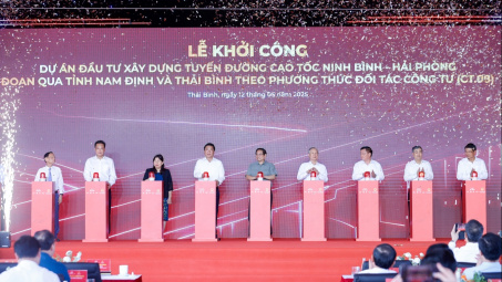 Khởi công dự án cao tốc Ninh Bình - Hải Phòng đoạn qua tỉnh Nam Định, Thái Bình