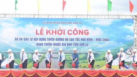 Khởi công dự án cao tốc Hòa Bình - Mộc Châu, đoạn tuyến thuộc địa bàn tỉnh Sơn La