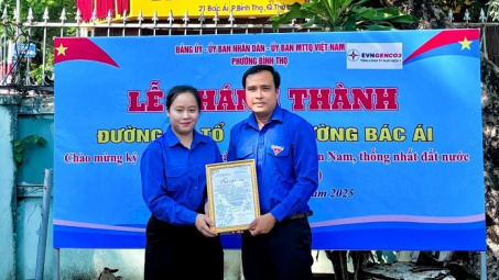 Đoàn Thanh niên EVNGENCO3: Trao cờ Tổ quốc - Lan tỏa tinh thần yêu nước