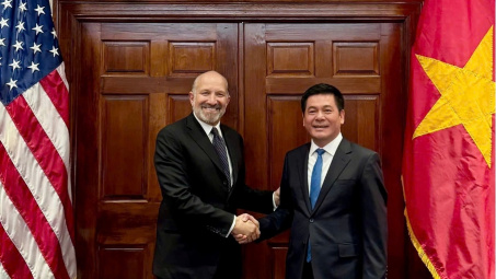 Bộ trưởng Bộ Công Thương Nguyễn Hồng Diên làm việc với Bộ trưởng Bộ Thương mại Hoa Kỳ