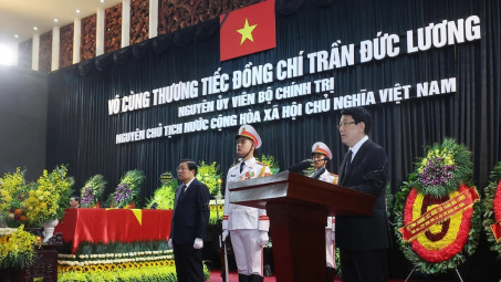 Tổ chức trọng thể Lễ truy điệu nguyên Chủ tịch nước Trần Đức Lương