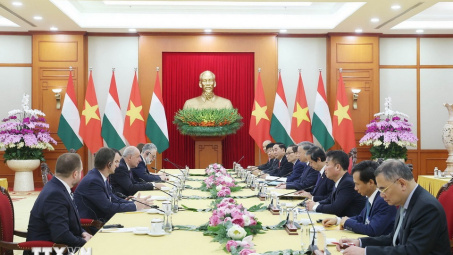 Tổng Bí thư Tô Lâm hội kiến Tổng thống Hungary