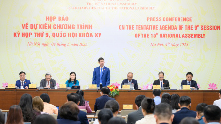 Kỳ họp thứ 9, Quốc hội khóa XV sẽ làm việc trong 37 ngày; xem xét, quyết định 54 nội dung về công tác lập hiến, lập pháp