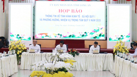 Long An: Tăng trưởng GRDP quý 1/2025 ước đạt 7,2%
