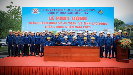 Than Nam Mẫu phát động tháng hành động về ATVSLĐ và Tháng Công nhân năm 2025