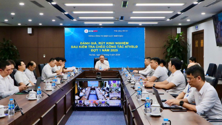 Tổng công ty Điện lực miền Bắc triển khai đánh giá công tác ATVSLĐ đợt 1 năm 2025