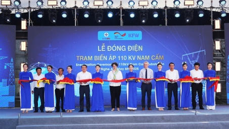 EVNNPC đóng điện công trình đường dây và trạm biến áp 110kV Nam Cấm