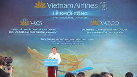 Vietnam Airlines (HVN) khởi công 2 dự án gần 1.800 tỷ đồng tại sân bay Long Thành