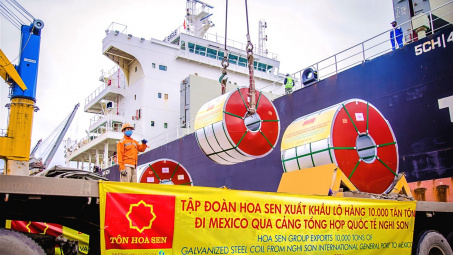 Vì sao Tập đoàn Hoa Sen (HSG) đa dạng hoá thị trường xuất khẩu?