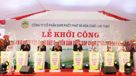 Supe Lâm Thao: Khởi công Dự án “Đầu tư xây dựng dây chuyền sản xuất SOP công suất 20.000 tấn/1 năm
