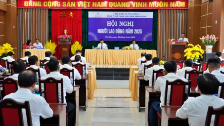 Hội nghị Người lao động Thủy điện Sông Ba Hạ năm 2025: Xây dựng môi trường làm việc bền vững, hiệu quả