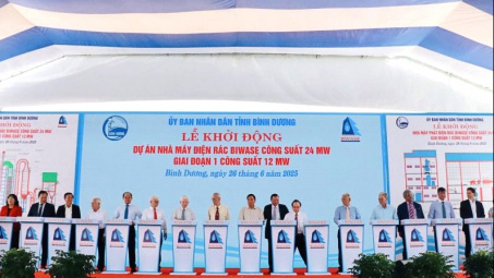 Nước Bình Dương (BWE) khởi công nhà máy điện rác 12 MW