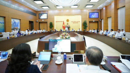 Phiên họp thứ 46 Ủy ban Thường vụ Quốc hội xem xét, cho ý kiến về 28 dự thảo luật, nghị quyết