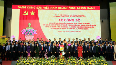 Công bố lãnh đạo chủ chốt tỉnh Quảng Ngãi (mới)