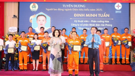 Tấm gương tiêu biểu ngành Điện năm 2025 của Nhiệt điện Hải Phòng