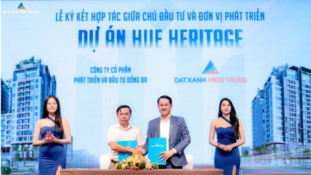Đất Xanh Miền Trung trở thành nhà phát triển và phân phối độc quyền dự án khu căn hộ trung tâm Hue Heritage