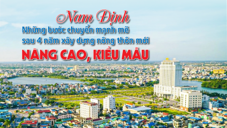[eMagazine] Nam Định: Những bước chuyển mạnh mẽ sau 4 năm xây dựng nông thôn mới nâng cao, kiểu mẫu