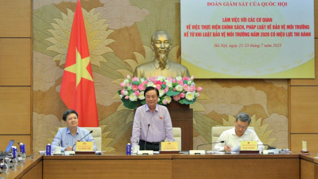 Phó Chủ tịch Quốc hội Lê Minh Hoan làm việc với Bộ Công Thương về việc thực hiện chính sách, pháp luật bảo vệ môi trường