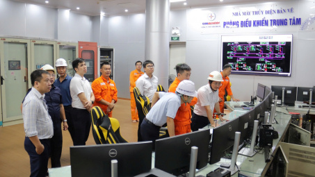 Bộ Công Thương kiểm tra an toàn hồ chứa tại Thủy điện Bản Vẽ nhằm ứng phó khẩn cấp với thiên tai