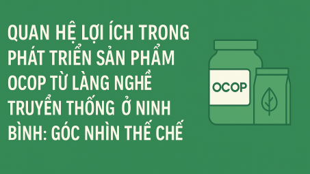 Quan hệ lợi ích trong phát triển sản phẩm Ocop từ làng nghề truyền thống ở Ninh Bình: góc nhìn thể chế