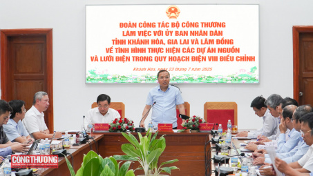 Thứ trưởng Nguyễn Hoàng Long làm việc với 3 tỉnh Khánh Hòa, Lâm Đồng, Gia Lai về phát triển điện lực