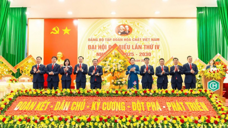 [Chùm ảnh] Đại hội Đại biểu Đảng bộ Tập đoàn Hóa chất Việt Nam lần thứ IV nhiệm kỳ 2025-2030