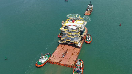 Dịch vụ Kỹ thuật Dầu khí (PVS) bàn giao cấu kiện điện gió nặng kỷ lục 3.400 tấn cho Ørsted