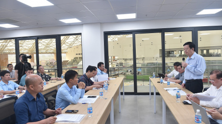 Tháo gỡ khó khăn trong thi công Triển lãm Thành tựu Đất nước kỷ niệm 80 năm Quốc khánh