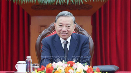 Tổng Bí thư Tô Lâm điện đàm với Chủ tịch Đảng Nhân dân Campuchia Hun Sen