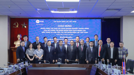 Tập đoàn Điện lực Việt Nam chia sẻ kinh nghiệm với Ban Cải cách doanh nghiệp Trung ương, nước CHDCND Lào