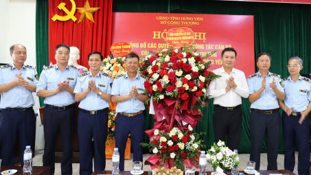 Công bố quyết định bổ nhiệm lãnh đạo Chi cục Quản lý thị trường tỉnh Hưng Yên