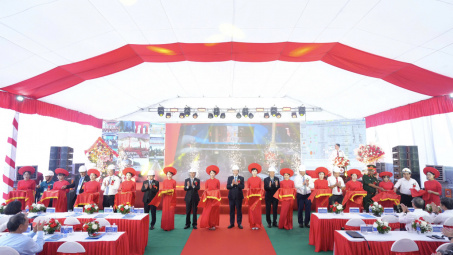 Hoà lưới tổ điện số 1 Dự án nhà máy thủy điện Hòa Bình mở rộng