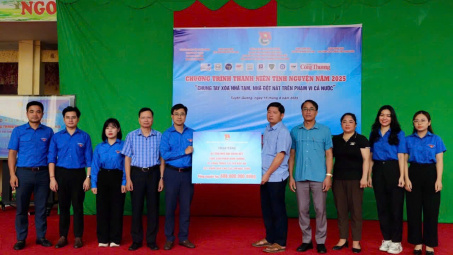 Đoàn Thanh niên Bộ Công Thương chung tay xóa nhà tạm, nhà dột nát