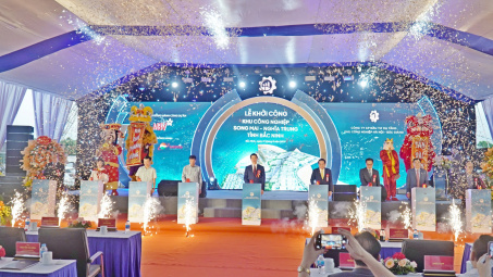 Bắc Ninh khởi công khu công nghiệp đầu tiên sau hợp nhất