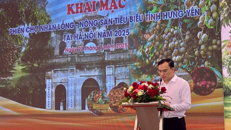 Khai mạc Phiên chợ Nhãn lồng - Nông sản tiêu biểu tỉnh Hưng Yên 2025: Khẳng định thương hiệu, mở rộng thị trường