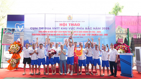 Công đoàn Tổng công ty Thép Việt Nam: Sôi nổi Hội thao Cụm thi đua Văn hóa - Thể thao khu vực phía Bắc 2025
