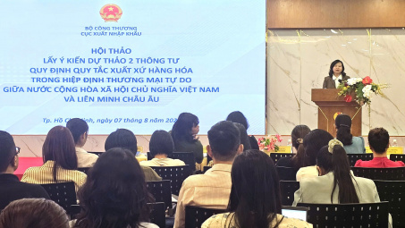 Bộ Công Thương lấy ý kiến góp ý Dự thảo 2 Thông tư về Quy tắc xuất xứ hàng hóa trong Hiệp định EVFTA