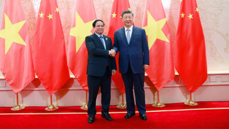 Thủ tướng Phạm Minh Chính hội kiến Tổng Bí thư, Chủ tịch nước Trung Quốc Tập Cận Bình