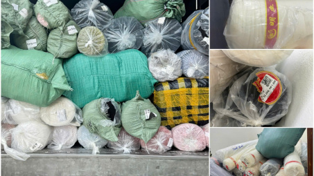 Hà Nội: Phát hiện xe tải chở hàng không rõ nguồn gốc trên quốc lộ 1B