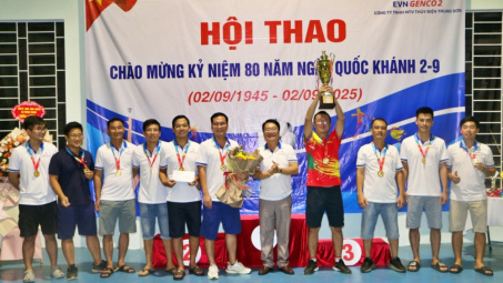 Thủy điện Trung Sơn: Sôi nổi Hội thao chào mừng 80 năm Cách mạng Tháng Tám và Quốc khánh 2/9
