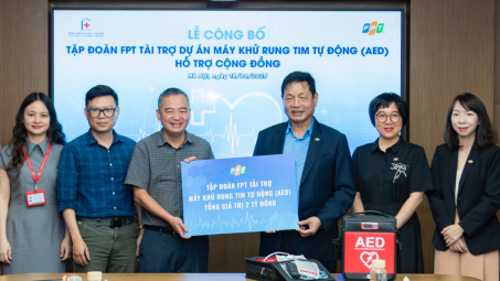 Tập đoàn FPT đồng hành triển khai dự án máy khử rung tim tự động (AED) cho cộng đồng đầu tiên tại Việt Nam